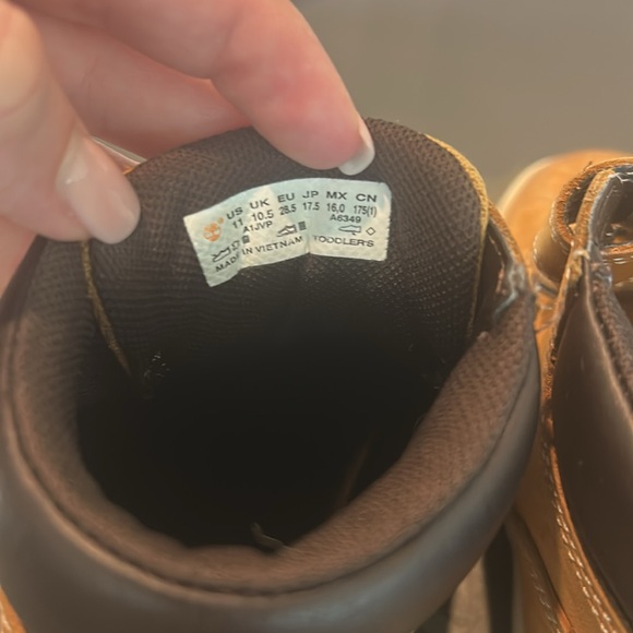 Timberland Toddle Tracks Boots Sz 11 - Picture 5 of 9